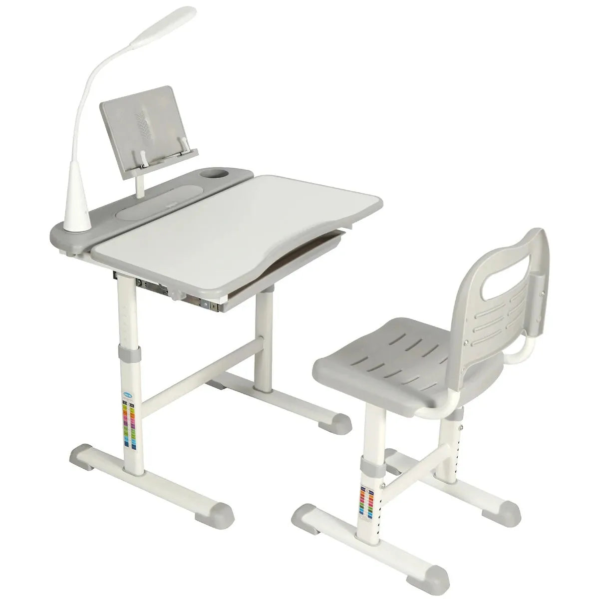 REDCAMP Adjustable Student Desk and Chair Set with Drawing Tilt Desktop - Redcamp