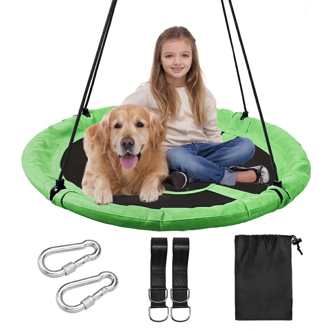 Round Saucer Swing for Kids Outdoor 40"/43" - Redcamp