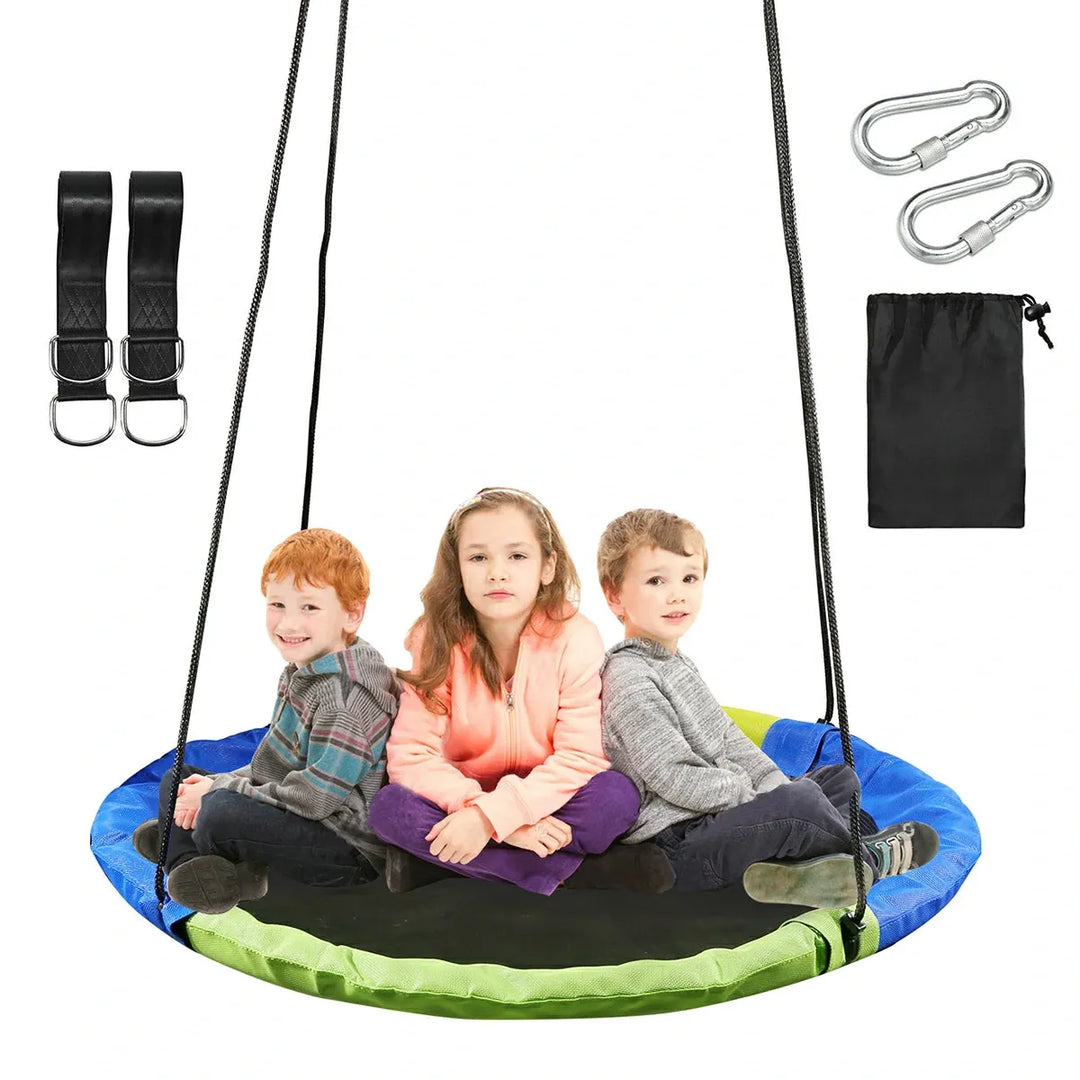 Round Saucer Swing for Kids Outdoor 40"/43" - Redcamp