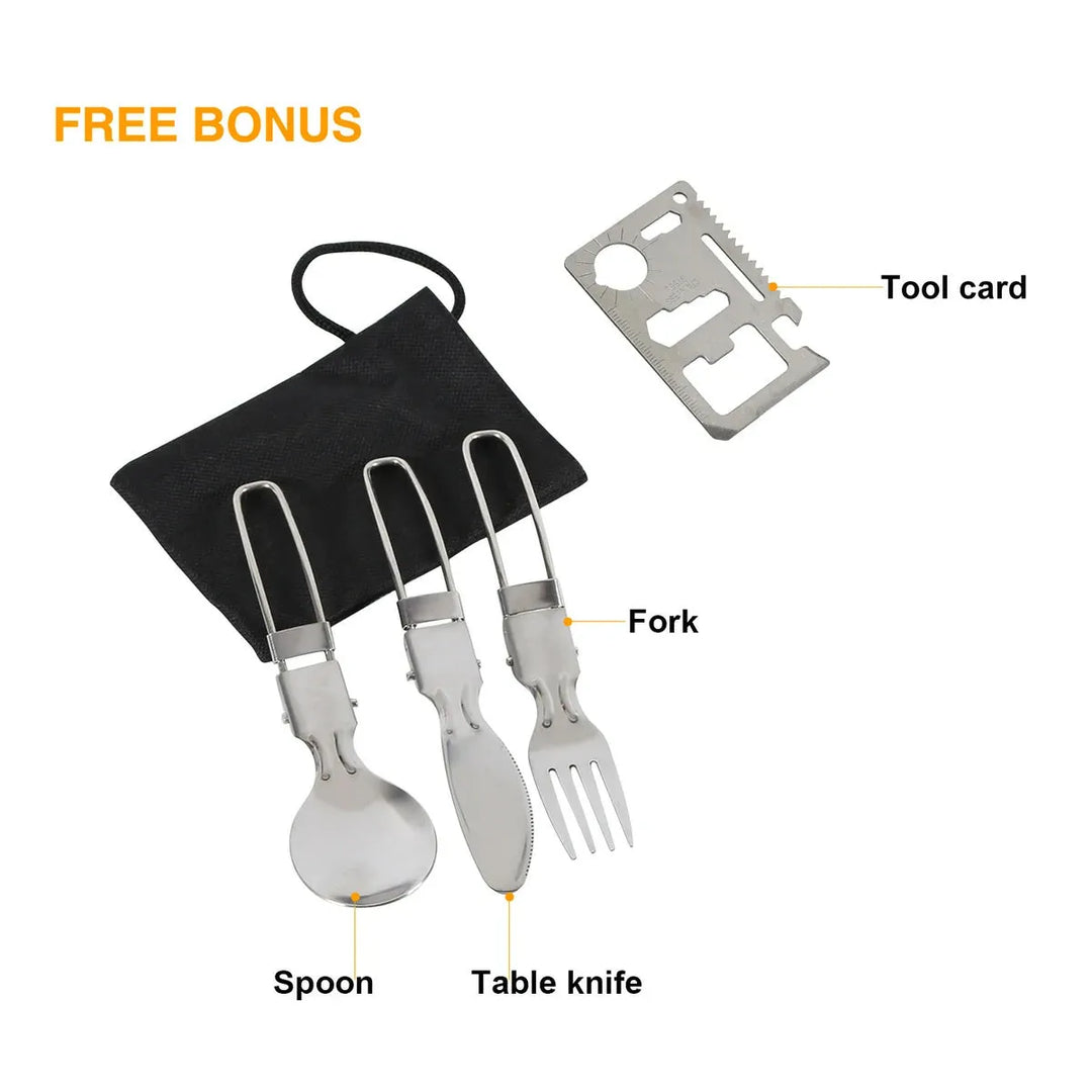 11/12/22 PCS Camping Cookware Mess Kit - Redcamp