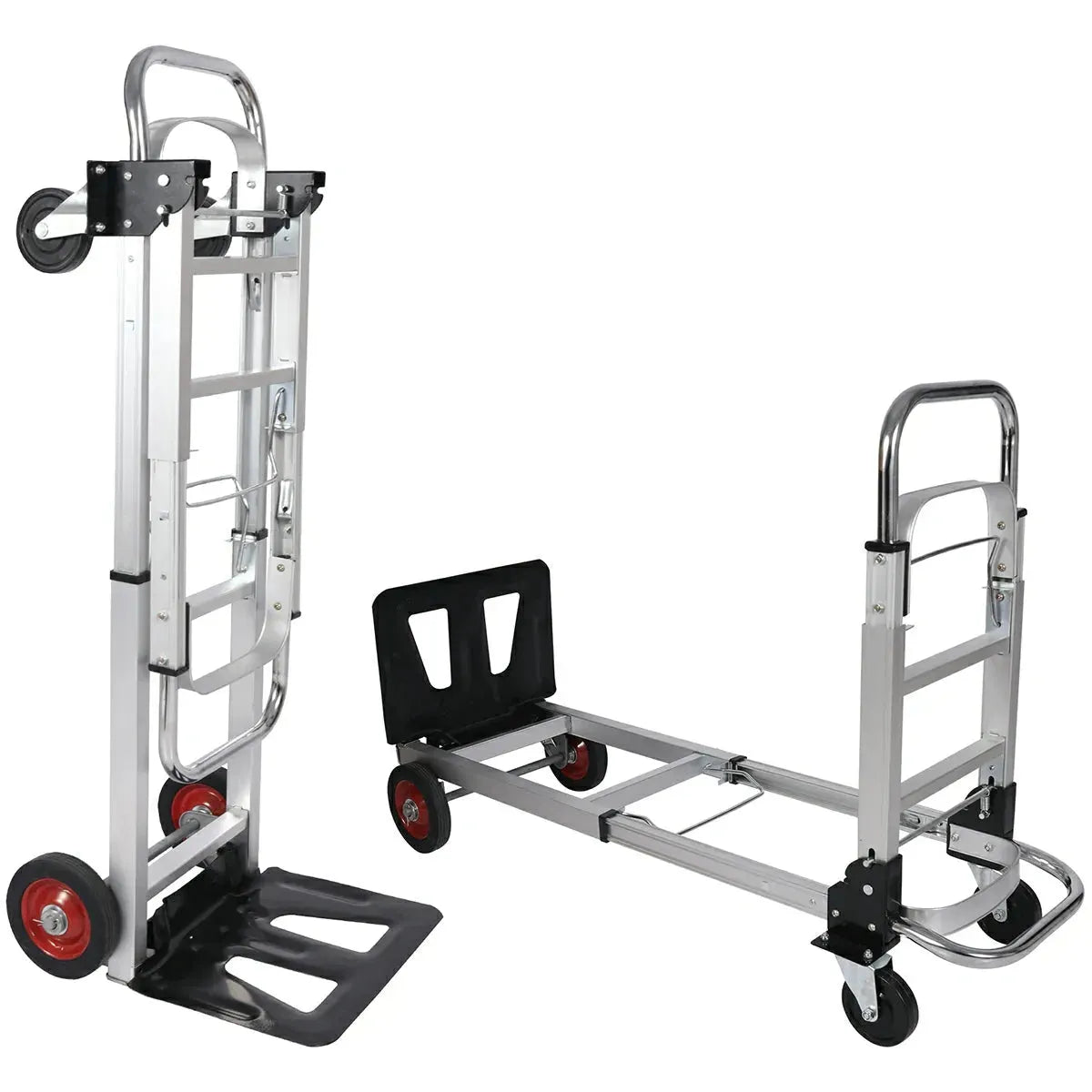 REDCAMP Folding Aluminum 2 in 1 Convertible Hand Truck Dolly - Redcamp