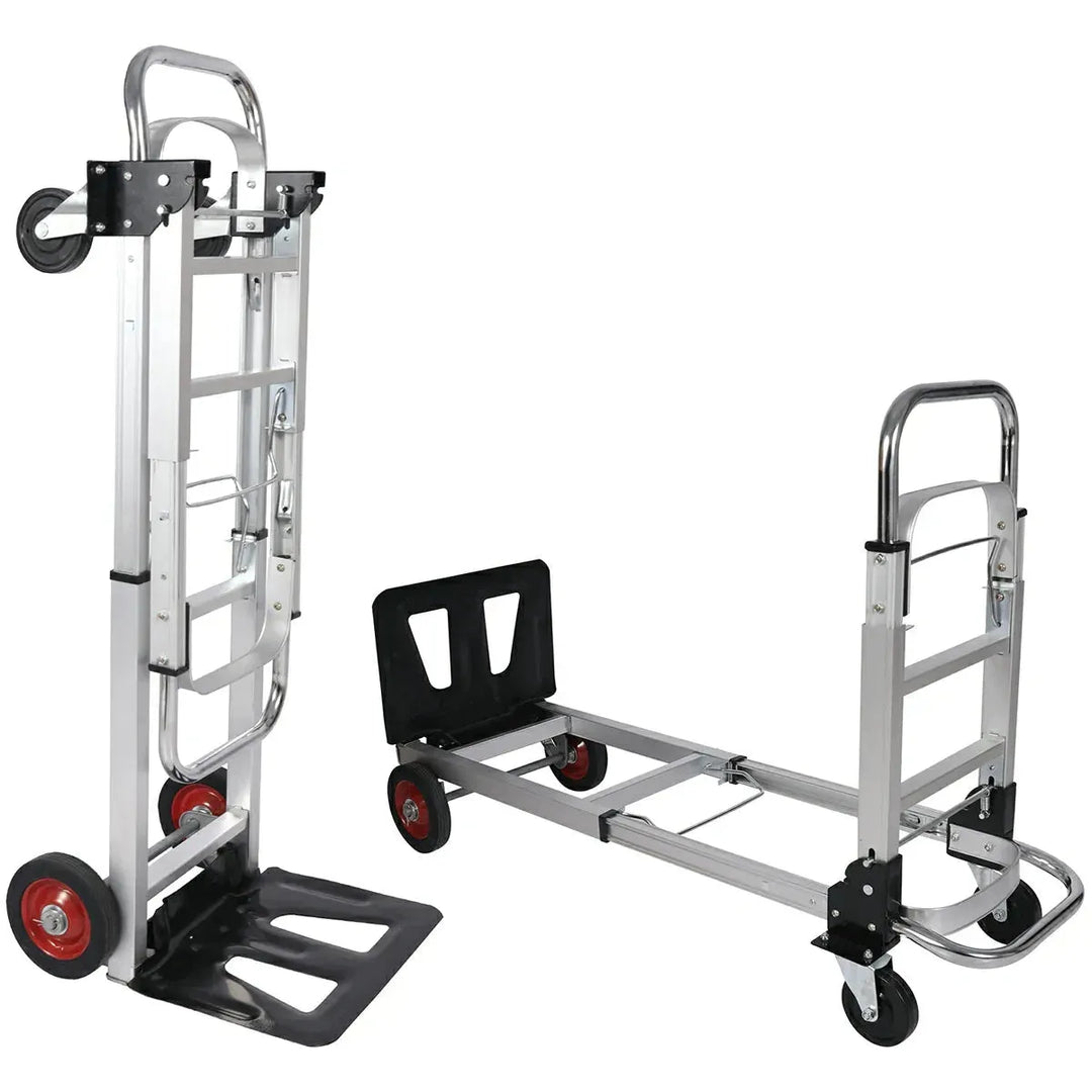 REDCAMP Folding Aluminum 2 in 1 Convertible Hand Truck Dolly - Redcamp