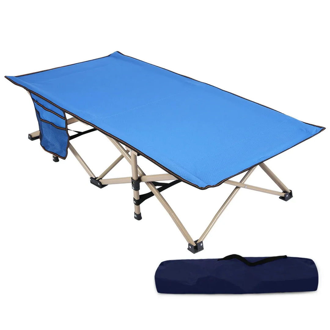 Folding Kids Cot for Sleeping,Blue Pink Navy - Redcamp